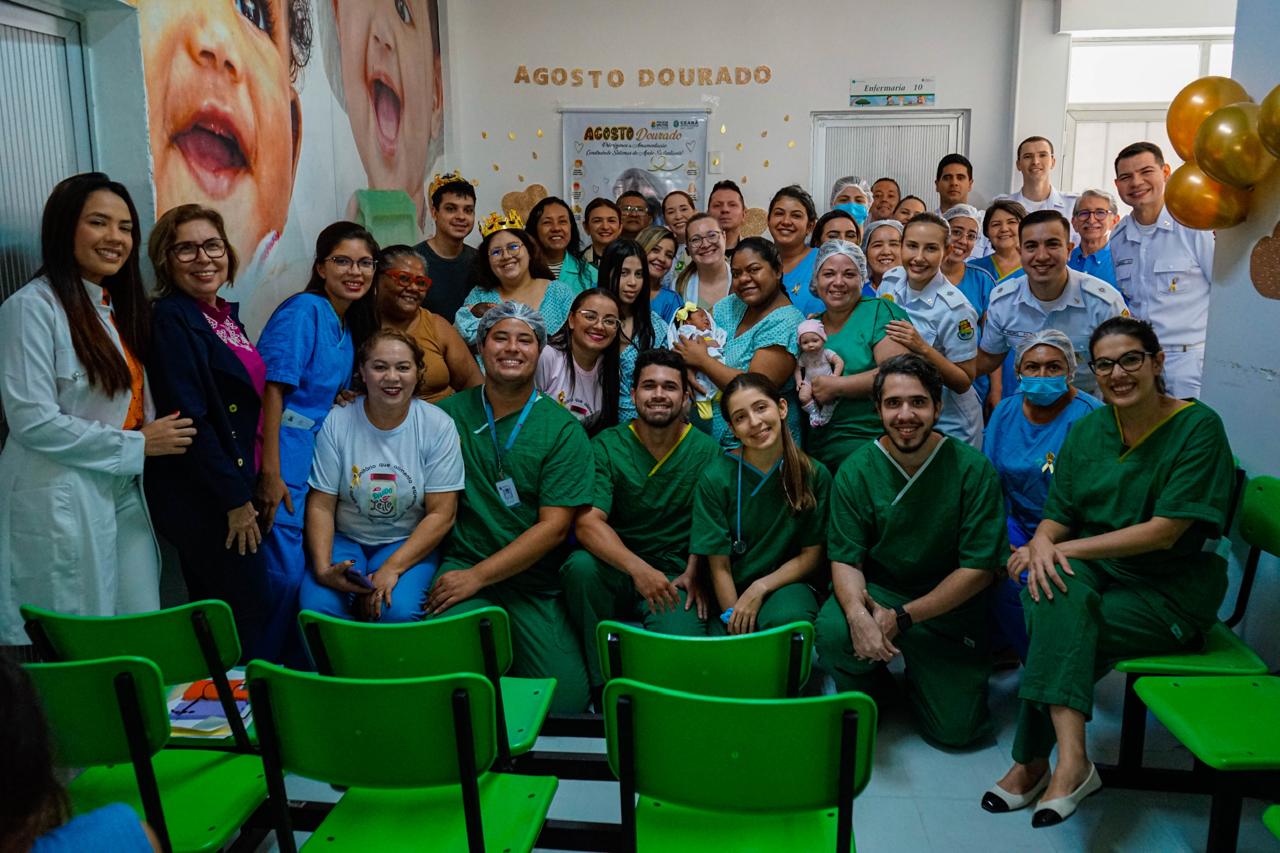 Hospital e Maternidade da Polícia Militar realiza ação em alusão ao Agosto Dourado